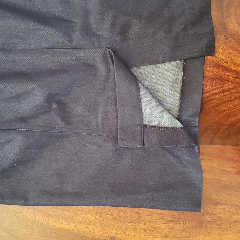 TALBOTS Dark Denim Lace‑Up Grommet Pencil Skirt SIZE 10 - Picture 10 of 14